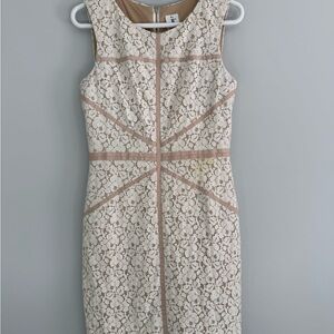 Elegant Cream Lace Dress